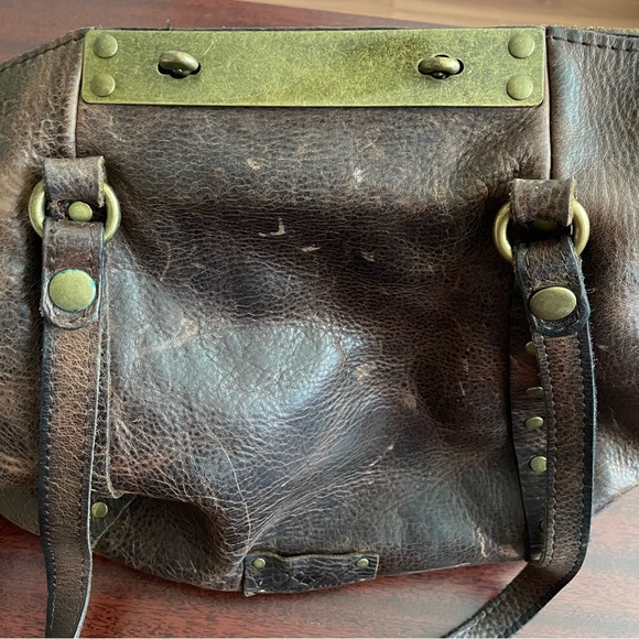 Patricia Nash Benvenuto Tote Heritage Distressed Brown Leather - Picture 7 of 9
